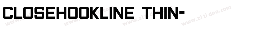 closeHookline Thin字体转换